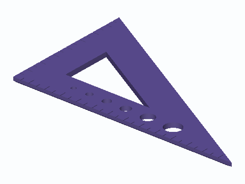 30/60 Drafting Set Square With Ink Edge