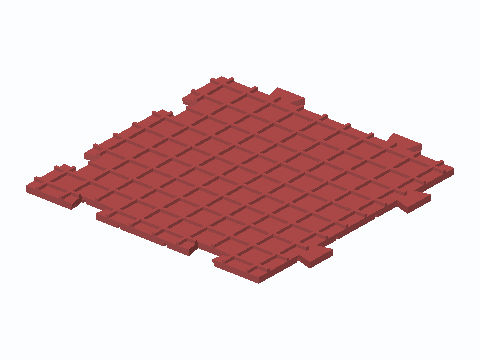 Tool Chest Drawer Liner Interlocking Tile