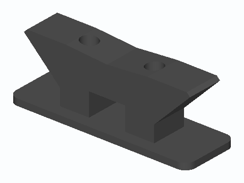 Open-Base Kayak Dock Horn Cleat
