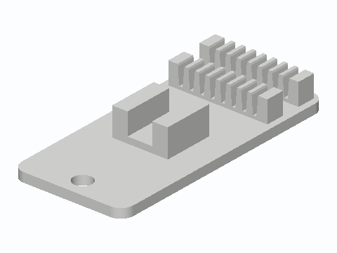 Cat6 Keystone Eight-Lane Wire Order Comb