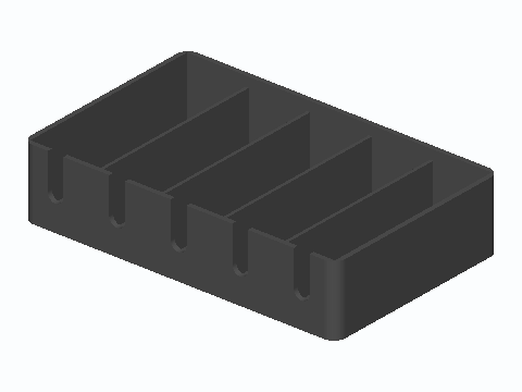 Five-Lane USB Cable Plug-Out Sort Tray