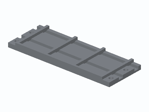 Wago 221 Three-Bay Zip-Tie Carrier Plate