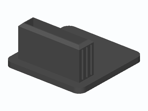 1-5/8 in Strut Channel Crush-Rib End Cap