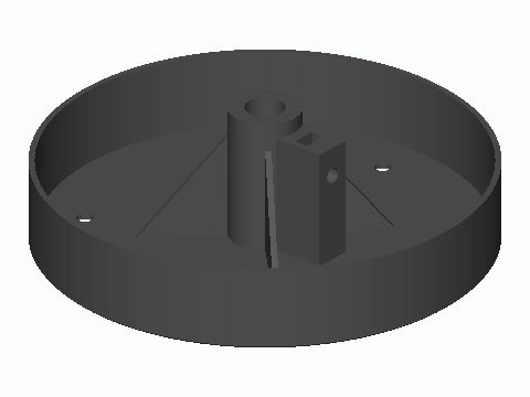 Swing-Arm Lamp Ballast Base For 1/2 in Post