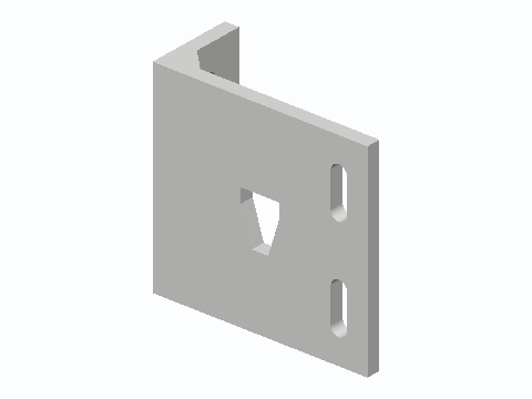 Universal Roller Shade Pin-End L Bracket