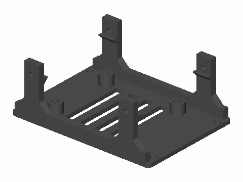 Pi 4 Over 2.5 in SSD NAS Tray