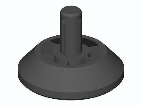 Office Chair Caster Stem Glide Foot