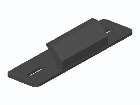 Sliding Screen Door Slotted Pull Plate