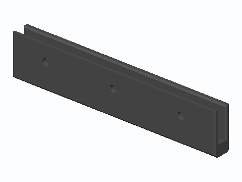 Snow Shovel Bolt-On Wear Edge Strip