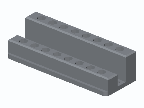 1/4 in Hex Bit Stair Rack