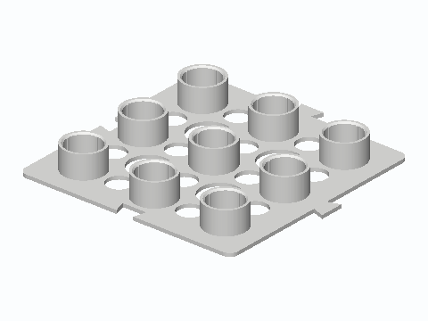 Deep Drawer Dish Peg Tile For 1/2 in PVC