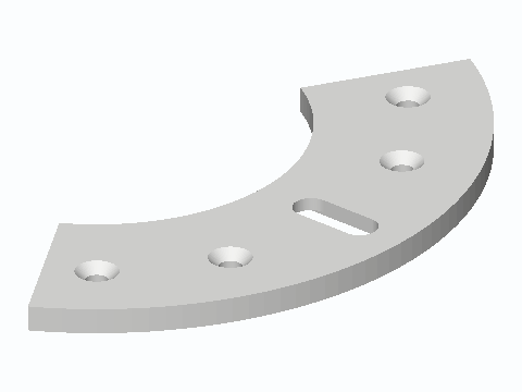 Toilet Closet Flange Half-Moon Repair Plate