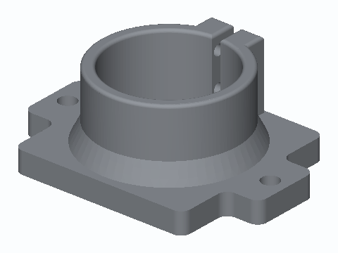 37 mm Gearmotor Clamp Mount Plate