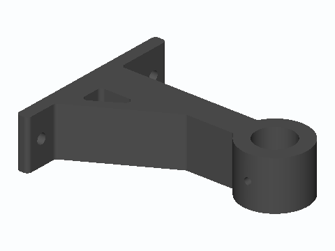 1/2 in EMT Curtain Rod Wall Bracket