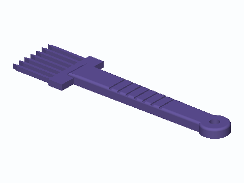 Hairbrush Cleaning Rake With Hang Loop