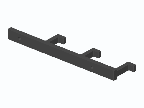 Three-Hook Padlock Wall Ladder