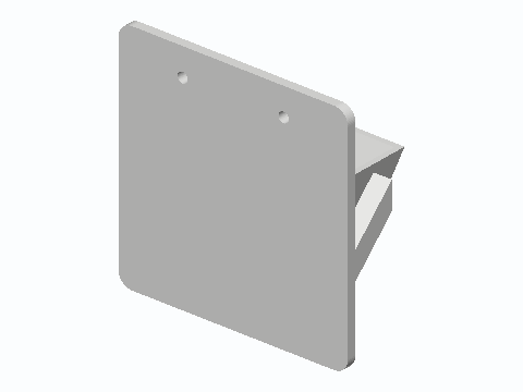 Flat Iron Plates-Down Wall Dock