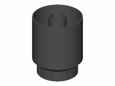 60 mm Desk Grommet Pen Well With Cable Chimney
