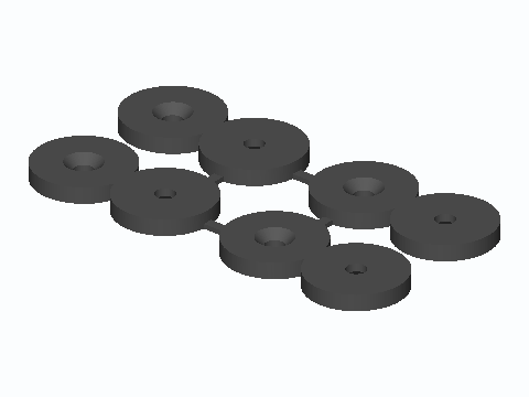 Figure-8 Desktop Fastener Four-Pack