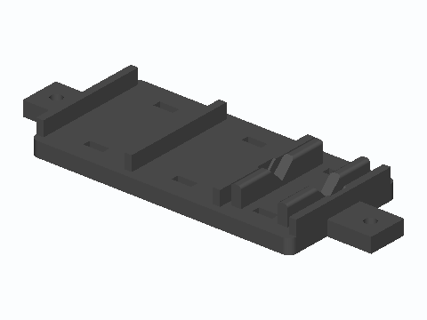 Relay And Fuse Zip-Tie Mount Base