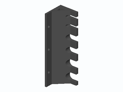 Bike Thru-Axle And QR Skewer Wall Rack