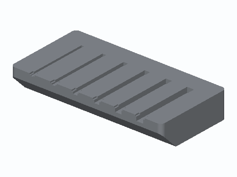 Six-Lane Crimp Terminal Holding Block