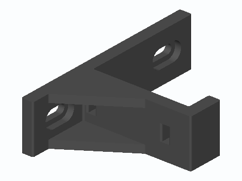 Power Strip Zip-Tie Wall Cradle