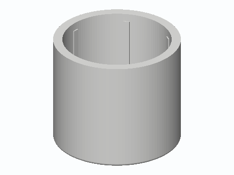 1 in PVC Rolling Pin 608 Bearing End Cap