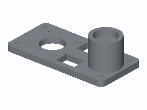 NEMA 17 Belt Reduction Bearing Plate