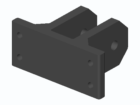 Joist-Mount M8 Hoist Pulley Fork Bracket
