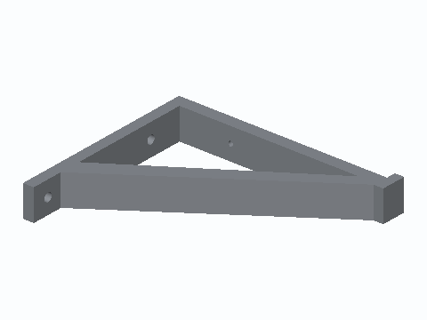 Resin Shed Through-Bolt Shelf Bracket