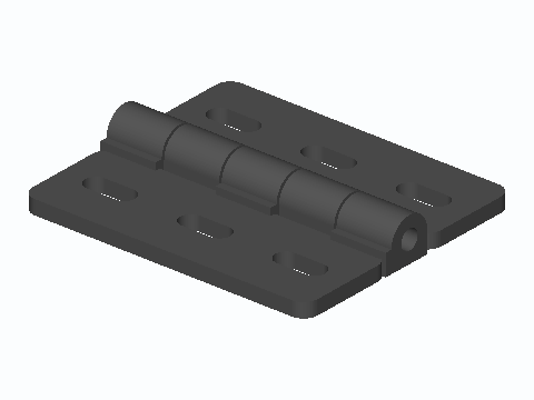 Tool Case Print-Aligned Hinge With 4 mm Pin