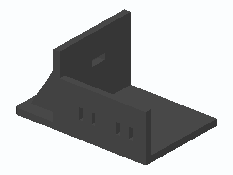Box Fan Anti-Tip Outrigger Corner Foot