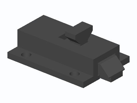 RV Cabinet Self-Latching Spring Bolt