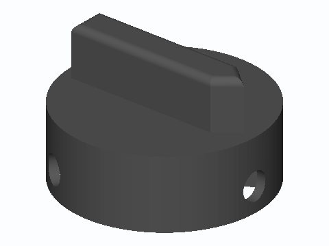 Three-Screw Self-Centring BBQ Grill Knob