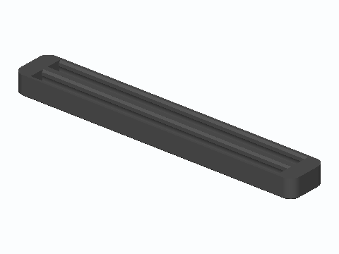 Steel-Rod Ballast Book Page Weight Bar