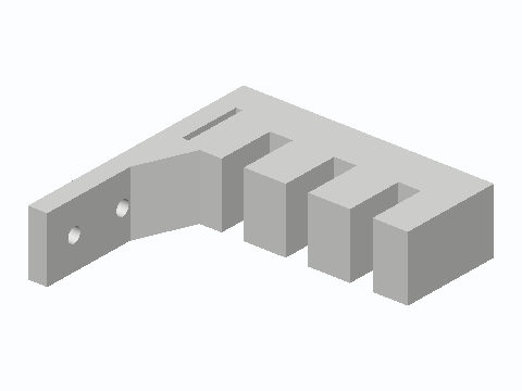 Three-Step Forward-Tilt Mirror Top Bracket