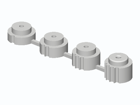 Toilet Seat Bumper Riser Set