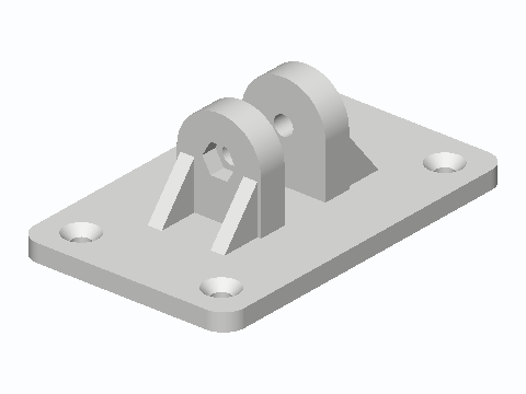 Swing-Arm Mirror M5 Clevis Wall Pivot