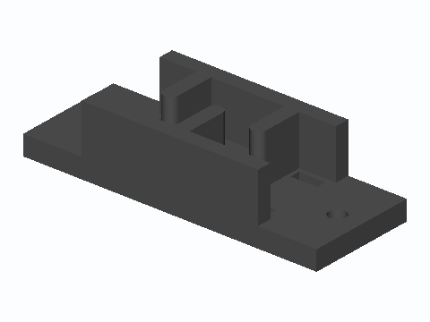 Serpentine Fin Cable Strain Relief Block