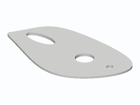 145 mm Raised Ink-Edge French Curve