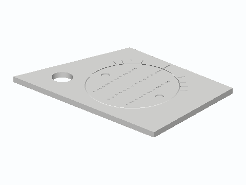 Rotary-Disc Lettering Guideline Template