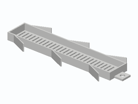 Linear Shower Drain Sprung Hair Trap Tray