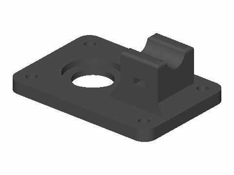 GX12 Panel Flange With Strain Relief