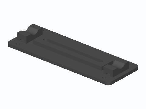 ANL Fuse Holder Slotted Riser Plate — 3D model preview