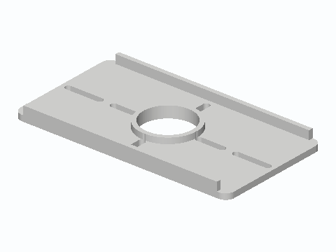 Bath Fan Motor Retrofit Slotted Adapter Plate