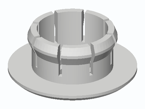 Sink Overflow Hole Flex-Finger Grille Cap