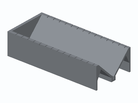 Bookbinding Signature Punching Cradle — 3D model preview