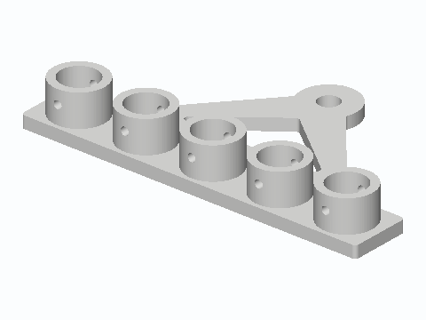 Ceiling Airer End Frame For 1/2 in EMT — 3D model preview