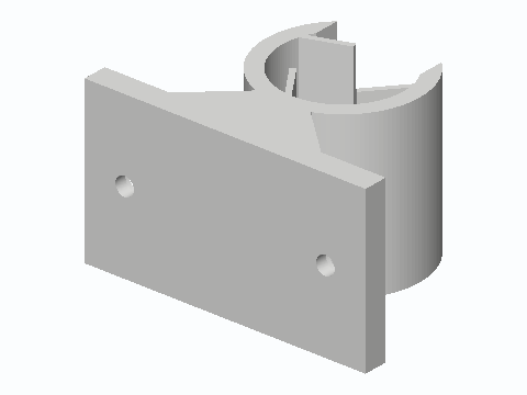 Toilet-Side Walking Cane Flex-Fin Wall Holster